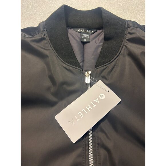 Athleta Sateen Bomber Jacket Coat size XL NWT $199 - Picture 6 of 7